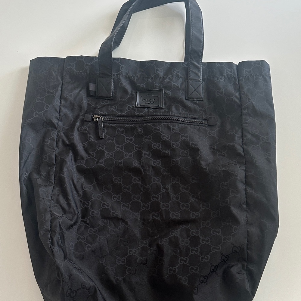 Gucci Black Monogram Men's Backpack